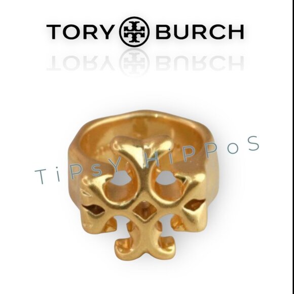 SIZE 6 - Tory Burch Roxanne Gold Ring - Picture 6 of 6